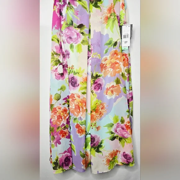 NWT Women's Signature by Robbie Bee Floral Print Dress 8P Feminine Coquette - Picture 3 of 10